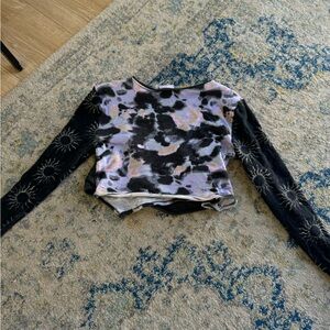 Out from under long sleeve cut out top